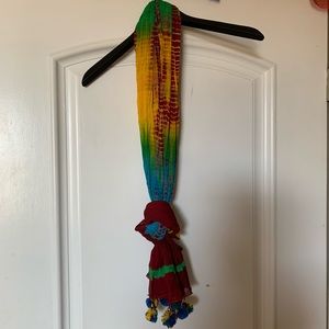 tie dye scarf 🧣 silky & smooth